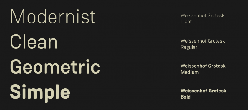 Weissenhof Grotesk 2
